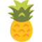 Pineapple emoji on Google